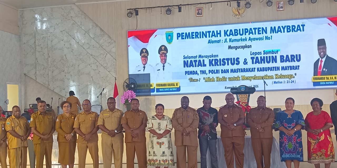 Natal Pemda Maybrat, Bupati Ajak Masyarakat Bersyukur atas Perlindungan Tuhan