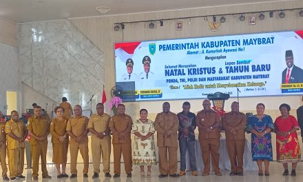 Natal Pemda Maybrat, Bupati Ajak Masyarakat Bersyukur atas Perlindungan Tuhan