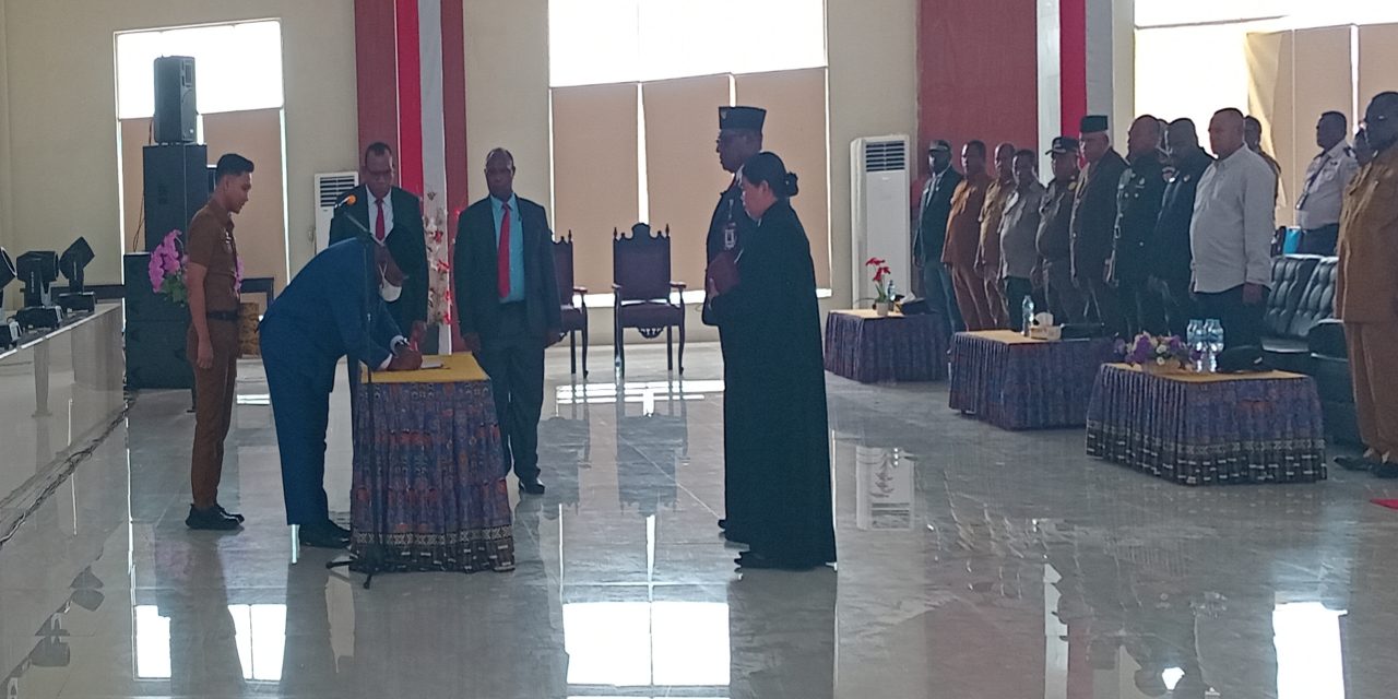 Ensemy Stevy Mosso Dilantik sebagai Kepala Inspektorat Kabupaten Maybrat