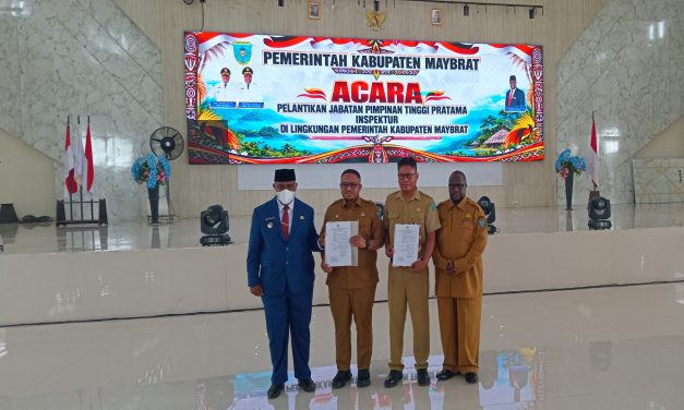 Steven Murafer Ditunjuk sebagai Plt. Kepala Badan Keuangan Maybrat, Ini Pesan Wakil Bupati