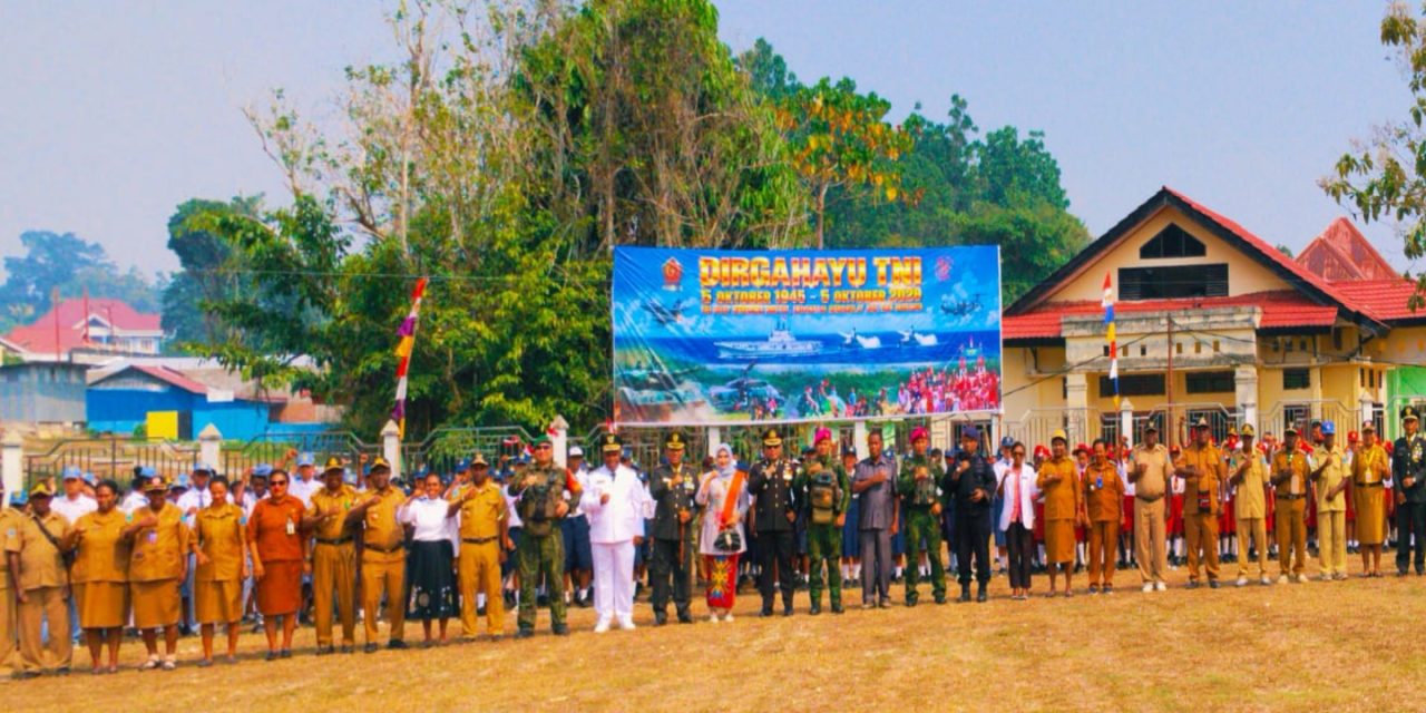 TNI Kuat Bersama Rakyat: Upacara HUT ke-81 di Maybrat Berlangsung Khidmat dan Penuh Semangat Pengabdian